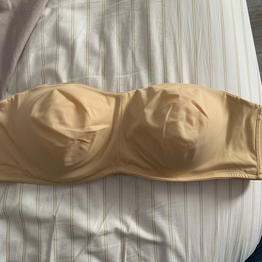Strapless bra 44A in tan gently used